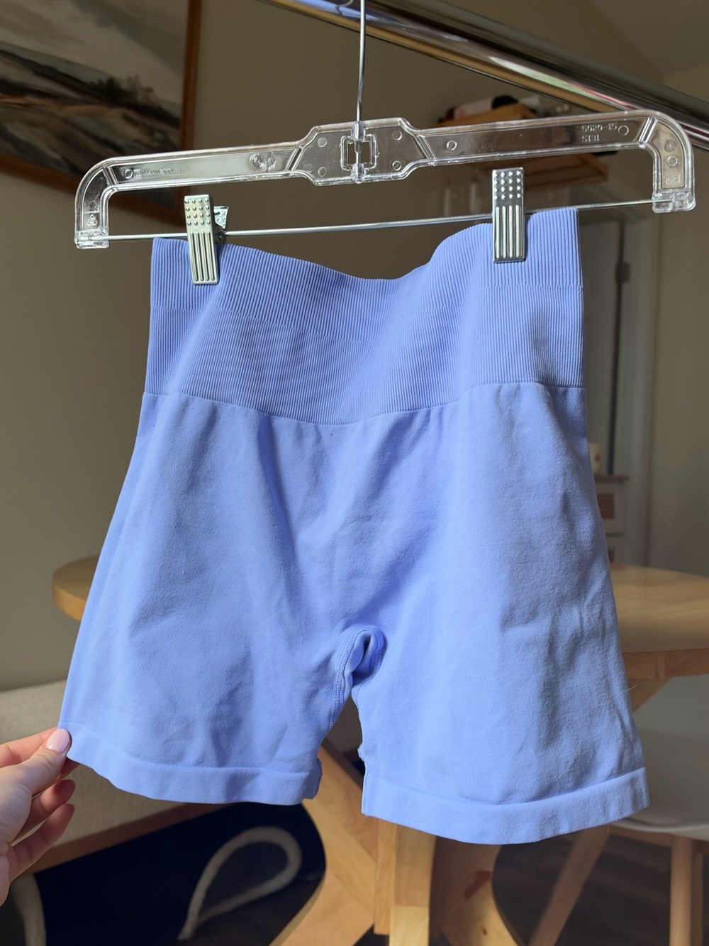 Seamless High-Waist Lavender Bike Shorts